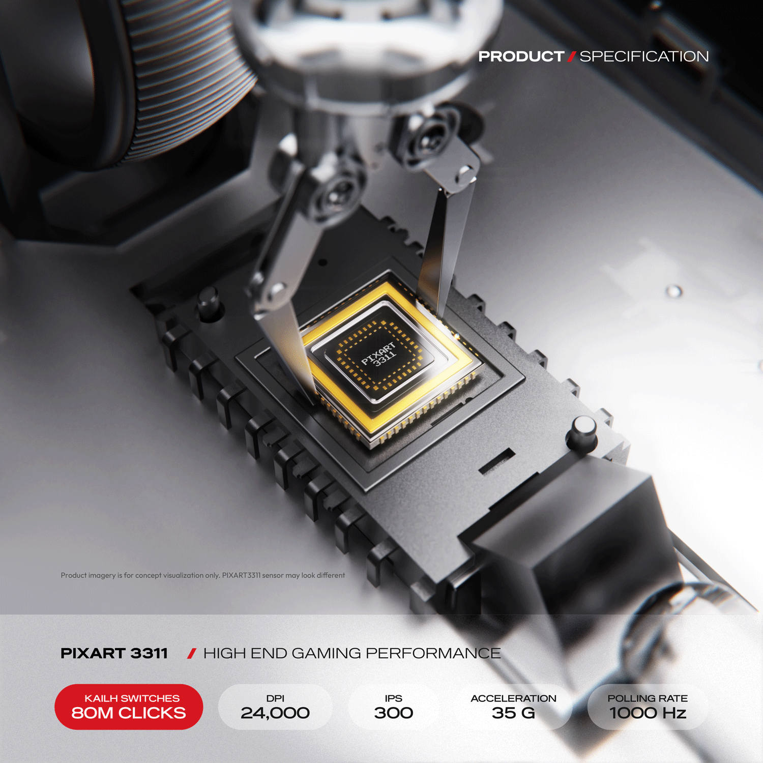 Artemis |  Ultra-light Hot-Swap Tri-Mode Gaming Mouse