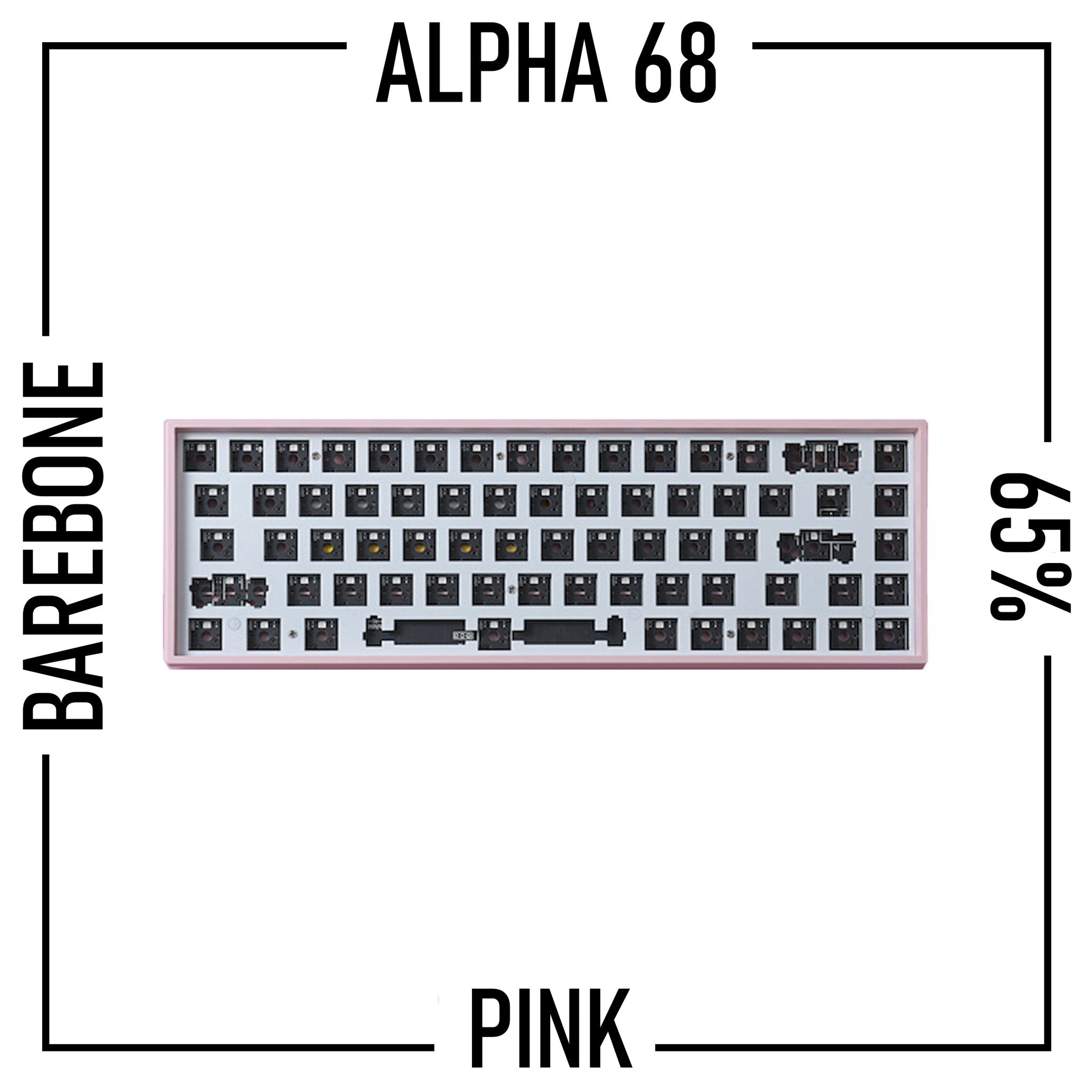 Alpha 68 - 65% Wireless Mechanical Keyboard Barebone Kit