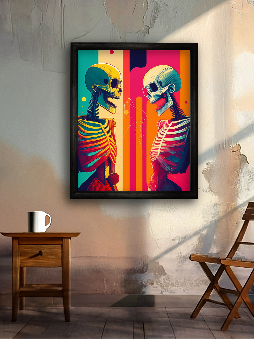 laughing skulls