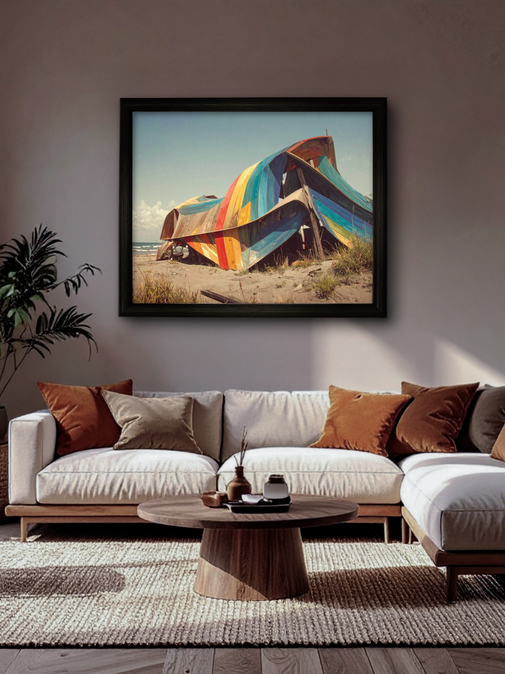 Beach Vibes - Framed Canvas