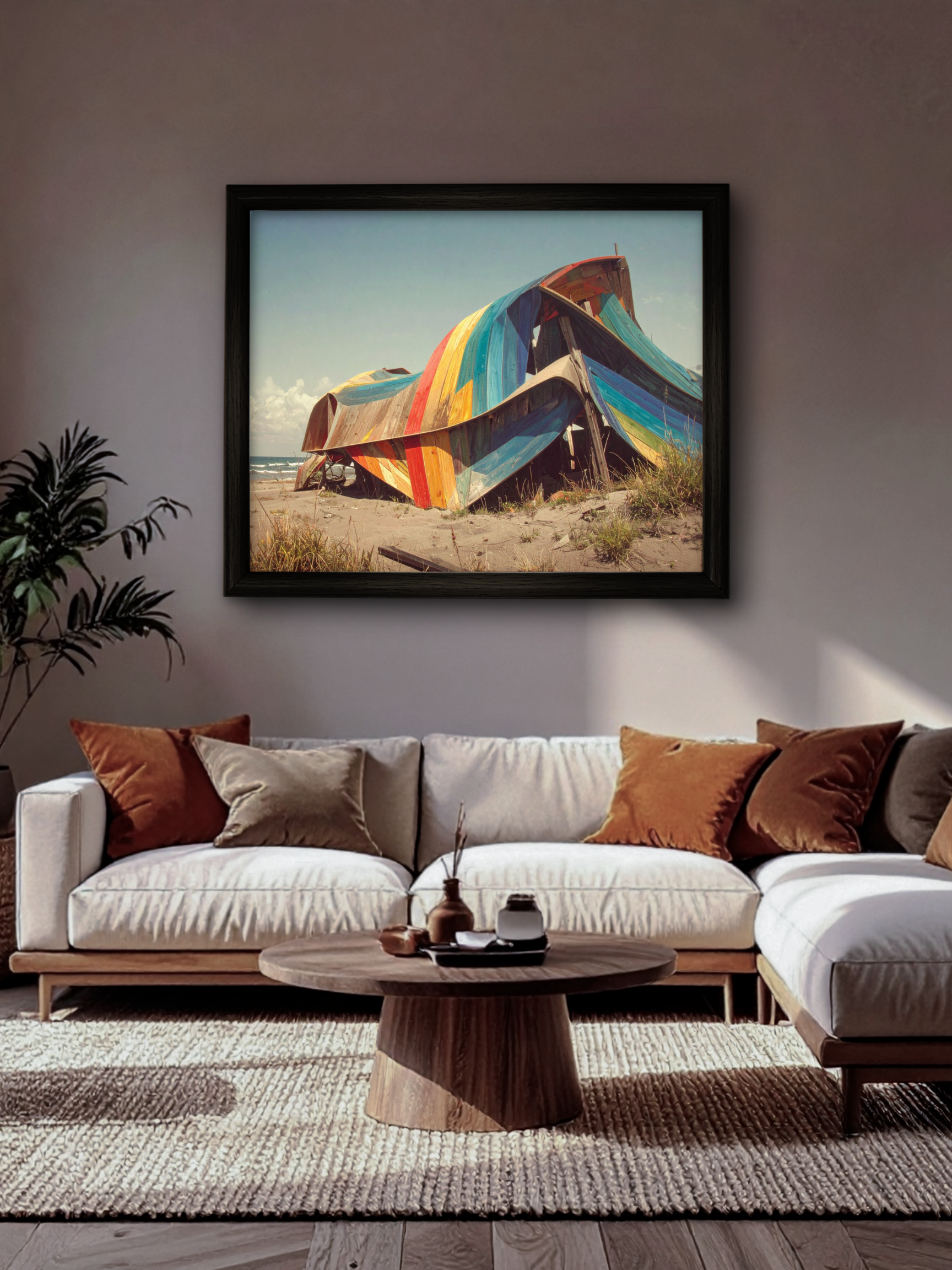 Beach Vibes - Framed Canvas