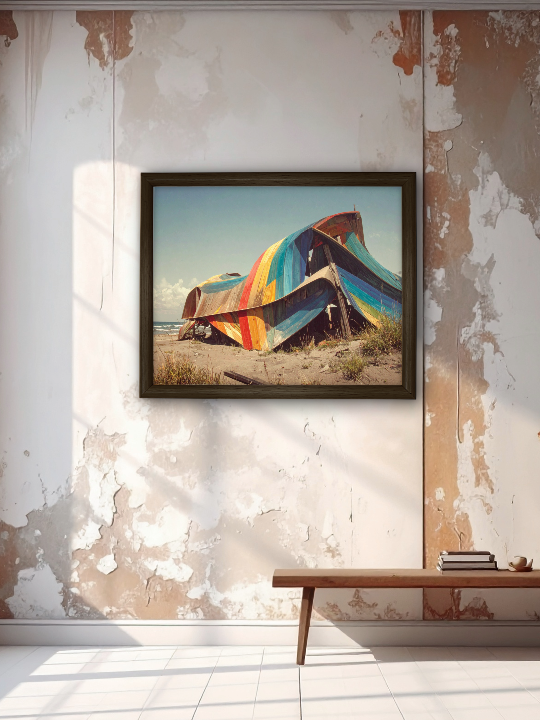 Beach Vibes - Framed Canvas