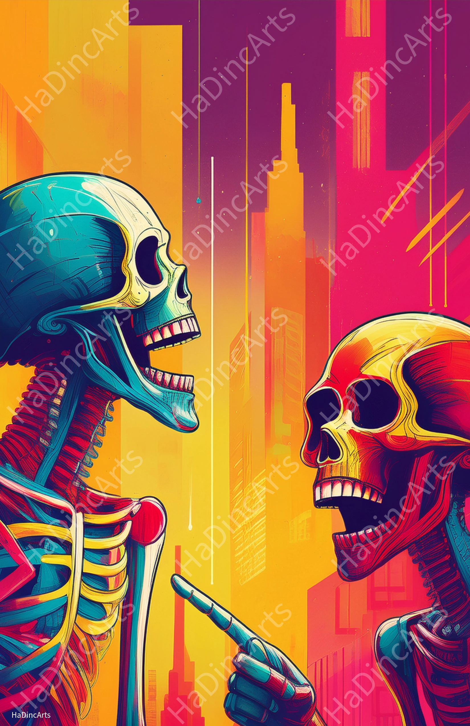 laughing skulls -  Digital Download
