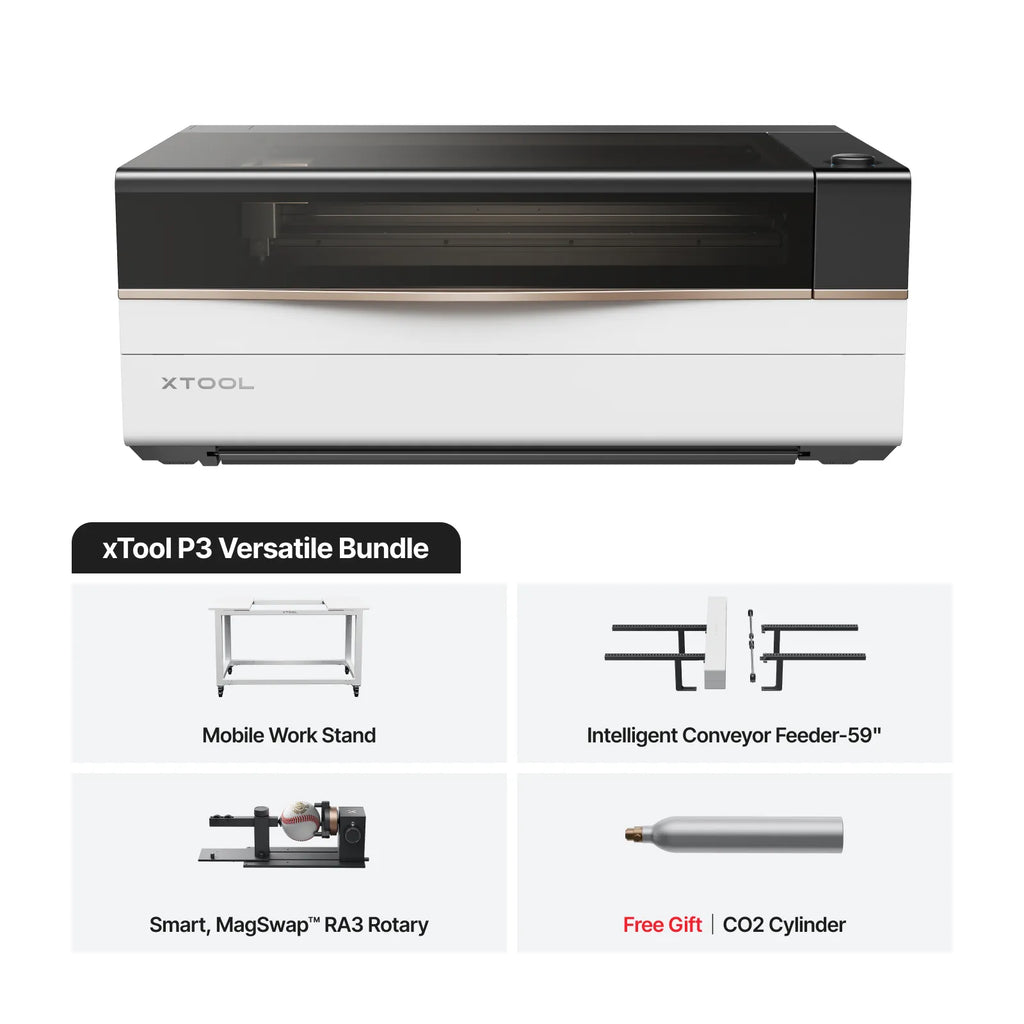 xTool P3 80W Flagship CO2 Laser Cutter with Intelligent Automation